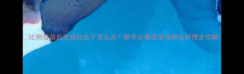 图片 🐾比熊疫苗后发烧拉肚子怎么办？新手必看疫苗接种后护理全攻略1