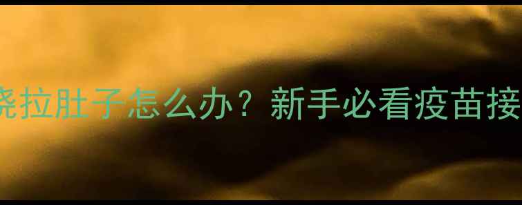 图片 🐾比熊疫苗后发烧拉肚子怎么办？新手必看疫苗接种后护理全攻略2