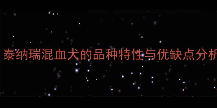 图片 🐾泰迪犬×雪纳瑞：泰纳瑞混血犬的品种特性与优缺点分析（附养护指南）🐾2