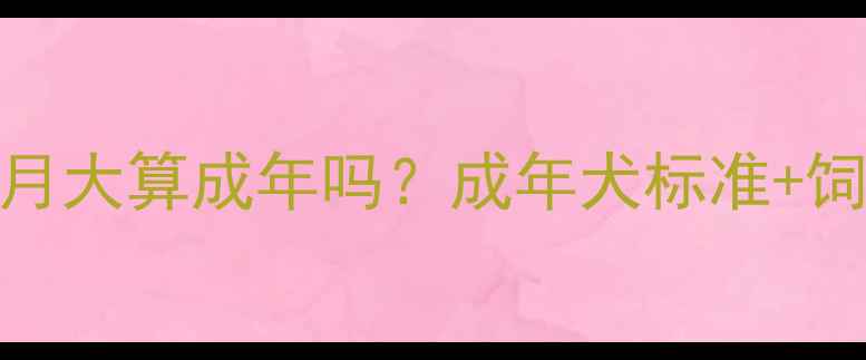 图片 📌泰迪犬7个月大算成年吗？成年犬标准+饲养指南全🐾2