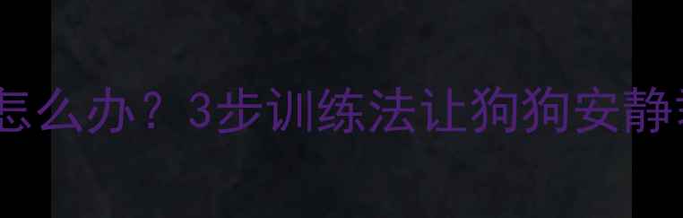 图片 🔥哈士奇一直叫怎么办？3步训练法让狗狗安静乖巧（附案例）1