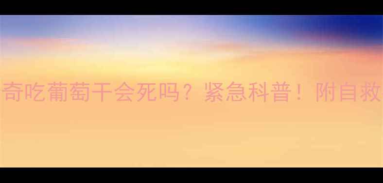 图片 🔥哈士奇吃葡萄干会死吗？紧急科普！附自救指南💡