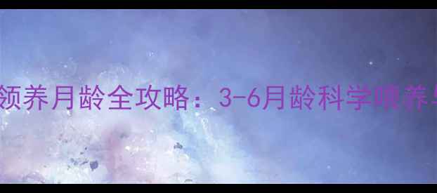 图片 🔥哈士奇幼犬最佳领养月龄全攻略：3-6月龄科学喂养与家庭适应指南🔥1