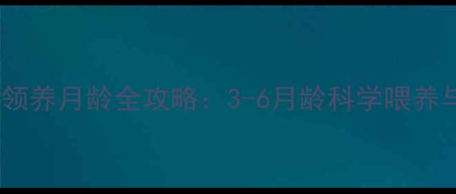 图片 🔥哈士奇幼犬最佳领养月龄全攻略：3-6月龄科学喂养与家庭适应指南🔥2