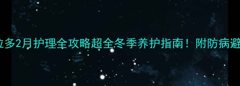 图片 🔥拉布拉多2月护理全攻略超全冬季养护指南！附防病避坑清单2