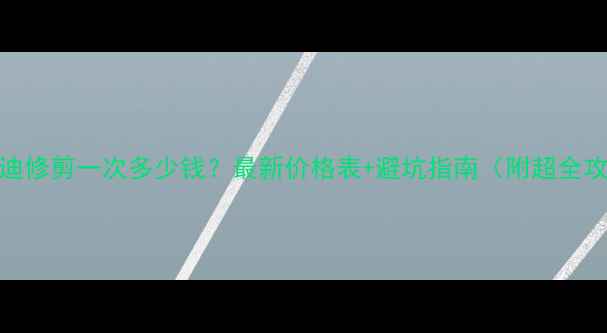 图片 🔥泰迪修剪一次多少钱？最新价格表+避坑指南（附超全攻略）