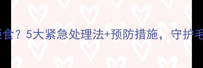图片 🔥金毛突然拒食？5大紧急处理法+预防措施，守护毛孩健康！🐾1
